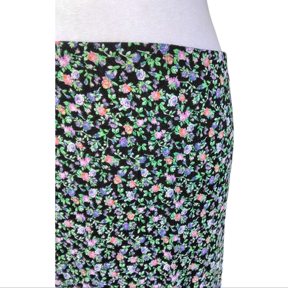 AFRM‎ Rennia Moody Floral Print High Waist Maxi Skirt Back Slit Size XL - Picture 6 of 11
